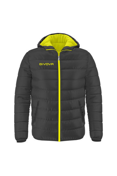 Givova Holland jacket, dark grey/yellow, XXS