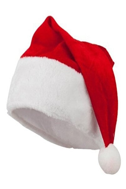 Annee Bakk Yetişkin Noel Baba Şapkası, Polar Kumaş Noel Şapkası