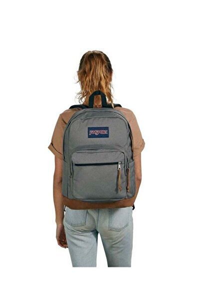 Generic Classic School Bag with Leather Computer Compartment
