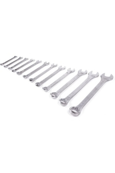 G Golden Case Atelier 12-piece combination wrench set 6-22 mm stainless steel, silver