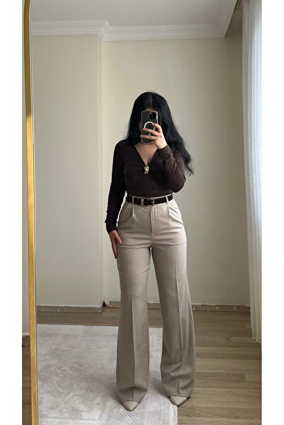 YELZEY BUTİK Elastic Palazzo Trousers