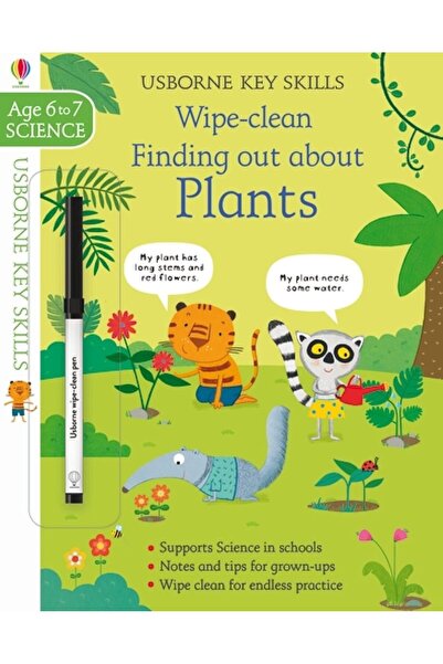 Usborne Wipe-Clean: Finding Out About Plants (Age 6-7)