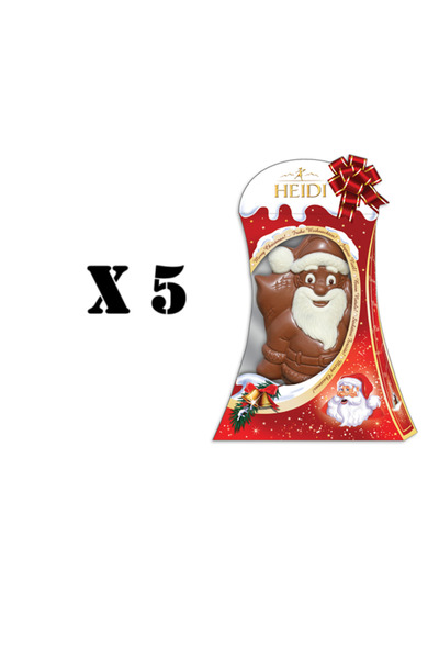Heidi x 5 Santa Claus Figurine Milk Chocolate 70 g %Special discount