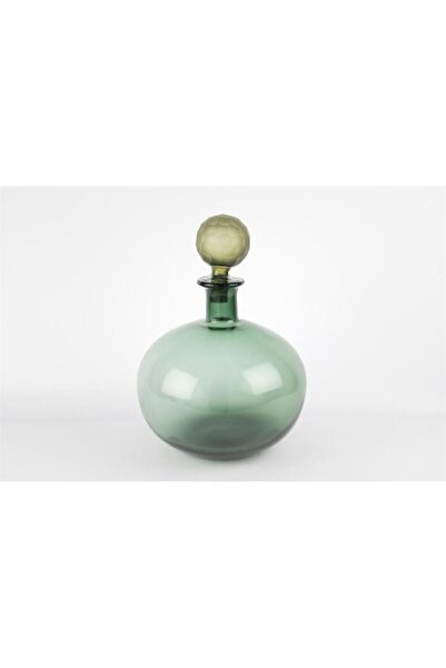 Mikasa Moor Virella Yeşil Cam Kapaklı Vazo 26x36cm