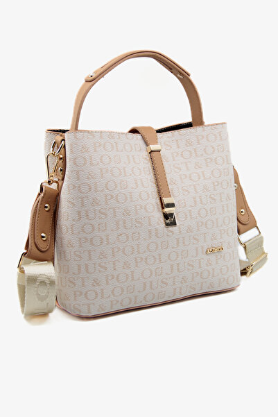 Paul Brand New Season Column Strap 4 Compartment Cream Tan Women's Shoulder Bag and Wallet Combination Try205502