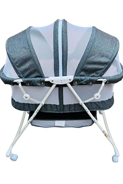 Gebeline سرير أطفال محمول قابل للتعديل والطي 3 في 1 ومهد سفر مع مظلة ووسادة