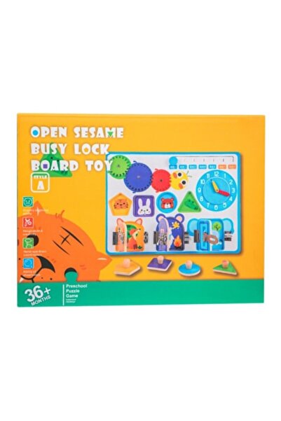 OEM Tablă de activități din lemn Open Sesame Busy Board - (3+ ani)