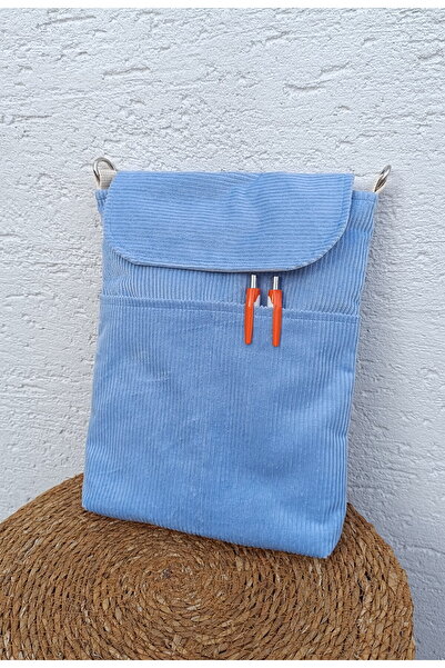 NGA's Askısız Fitilli Yumuşak Kadife Kumaş Tablet Çantası, Kuran Kılıfı, Kita...