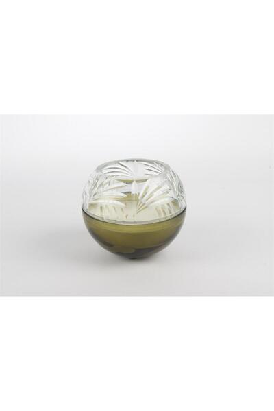 Mikasa Moor Yeşil Cam Kapaklı Mum13x11cm