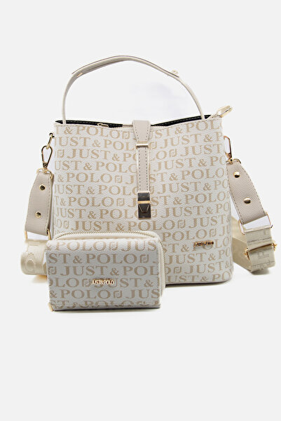 Paul Brand New Season Column Strap 4 Compartment Cream Women's Shoulder Bag and Wallet Combination Try205502