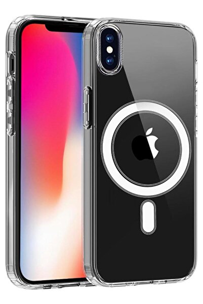 GREEN-Y Magnetic case for iPhone XS/X - Scratch-resistant protective cover with MagSafe wireless charging support - Clear