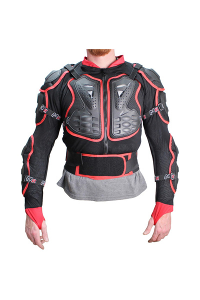 buzer Protecție corporală VIG-20500 Cross/Enduro, mărimea 2XL, negru/roșu