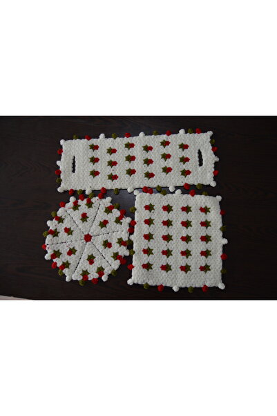 SENSSTEKSTİL 🧼   طقم صابون وحقيبة مصنوعة يدويًا من الصوف المحبوك