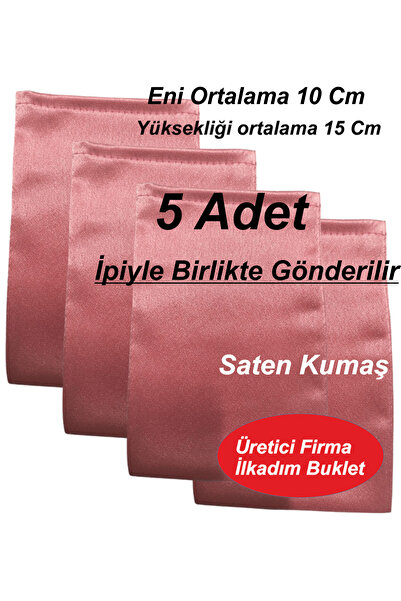 ilkadimbuklet 5 Adet Saten Kumaş 10*15 Cm Lavanta, Para, hediyelik, Sabun vb....