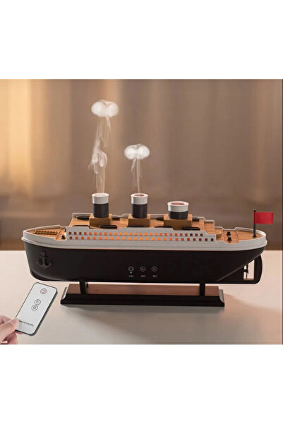Enshall Buhar Makinesi Aromaterapi Difüzörü Titanic Buharlı Gemi Nemlendirici...