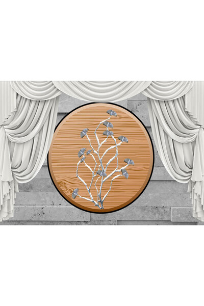 VIODESIGN Fototapet 3D, Dormitor Alb Lemn, autoadeziv, multicolor, 80x120 cm 3D85