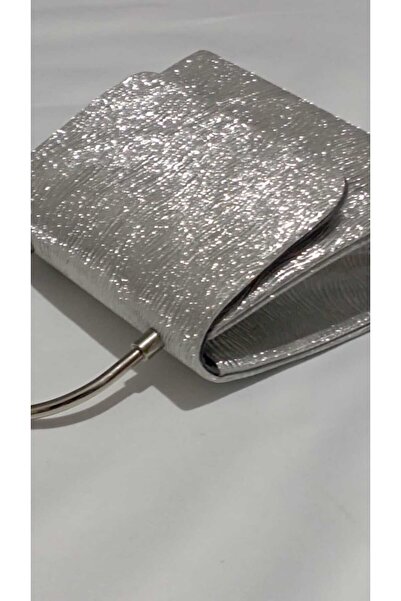 Şarra Gossi Silver Glitter Evening Bag Silver Evening Bag