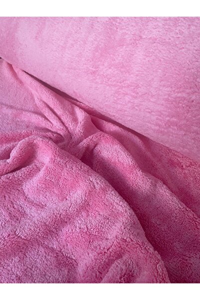 Hira Tor Tekstil Pembe Welsoft Peluş Kumaş (190 cm En)