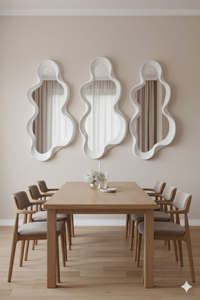 Generic Elegant mirror set with a luxurious frame, adding a touch of sophistication to any space. 100 x 49 cm