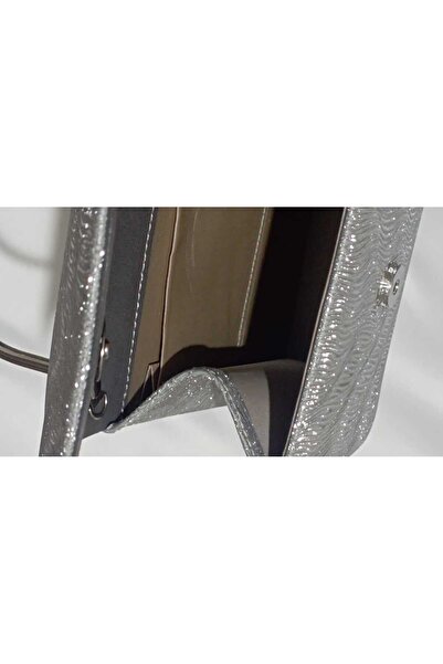Şarra Gossi Silver Glitter Evening Bag Silver Evening Bag