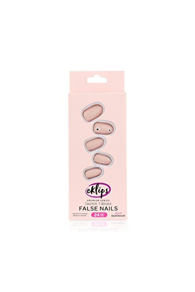 eklips Takma Tırnak Çiçekli Oval 24’lü