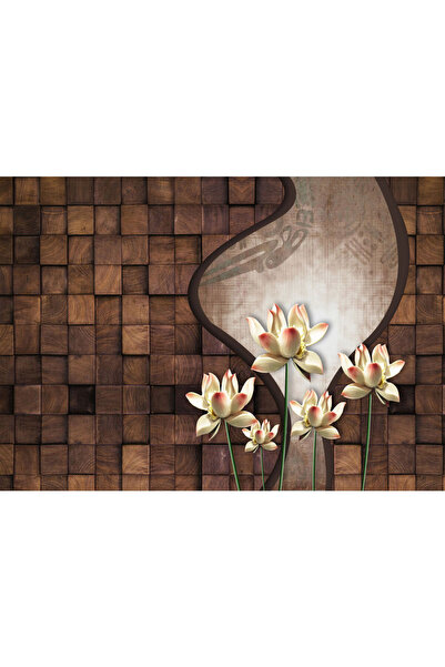 VIODESIGN Fototapet 3D, Flori de Lemn, autoadeziv, multicolor, 120x200 cm 3D75