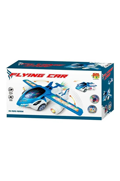OEM 3D Flying Toy Car for Kids – LED Lights, Sounds, Retractable Wings, 360° Rotation, DM Toys