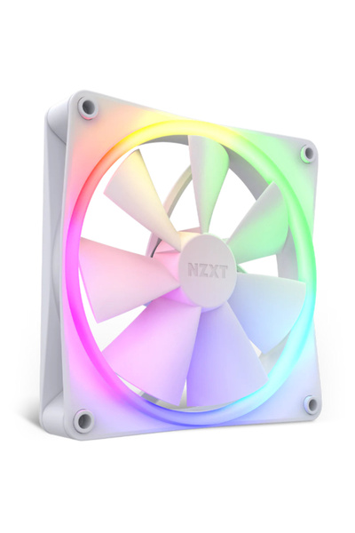 Nzxt Aer RGB 140mm Twin Starter Pack Cabinet Fans White (2pcs) Fan Controller