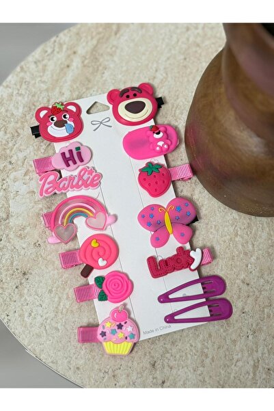 Madam Nora Cute Figured Girl's Hair Clip Set – Multi-Piece Hair Accessory