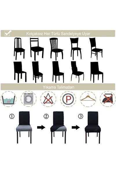 EJMEL Stretchable Elastic Flexible and Protective Chair Cover Thick Jacquard Fabric High Quality