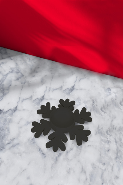 Flipped حامل شموع على شكل ندفة ثلج لعيد الميلاد، ديكور وهدايا لرأس السنة الجديدة