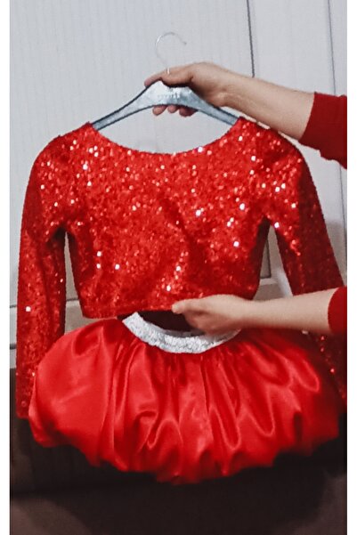 MODA Sequin Buluz Balloon Skirt Girl's Set