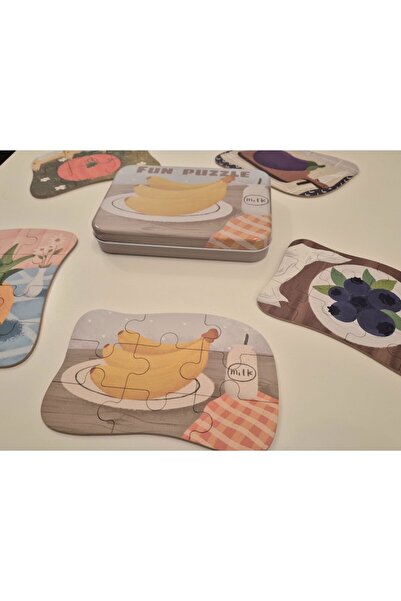 OEM Educational puzzle set - 39 pieces, fruits & vegetables (cardboard), 3+ years