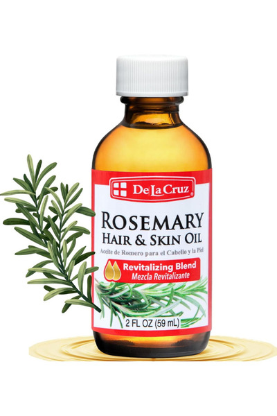 De La Cruz زيت دي لا كروز من مزيج إكليل الجبل للبشرة والشعر