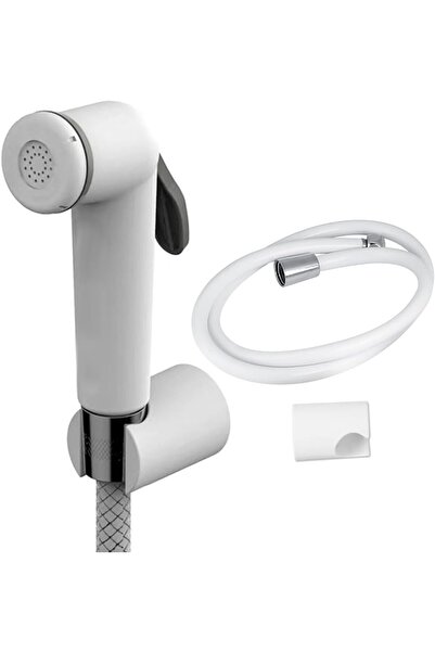 ECVV Shattaf Handheld Bidet Sprayer Kit for Toilet with 1.2m Hose and Holder, Leak-Proof, White