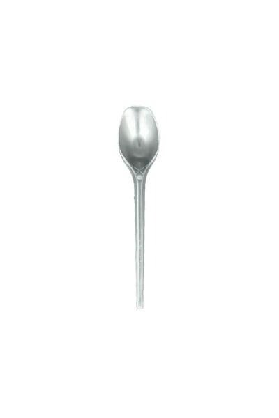 Home 100 Pcs Clear Plastic Dessert Spoon Souffle Spoon