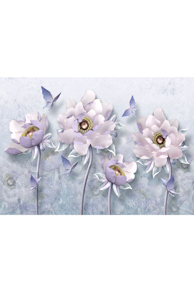 VIODESIGN Fototapet 3D, Flori Mov, autoadeziv, multicolor, 120x200 cm 3D66