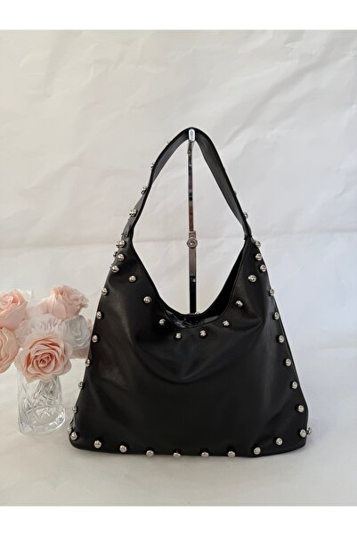 melecco Geantă de umăr pentru femei cu detalii metalice – Design elegant cu a...