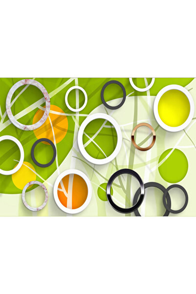 VIODESIGN Fototapet 3D, Cercuri Colore, autoadeziv, multicolor, 80x120 cm 3D33