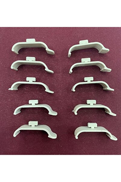 Sevimle Store PERDE Stor Zebra Perde Pratik Kornişe Takma Aparatı 10 Adet Pra...