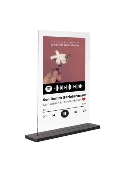 shop Dekorif_Spotify Plak_Sen Benim Şarkılarımsın_Cem Adrian_15x20