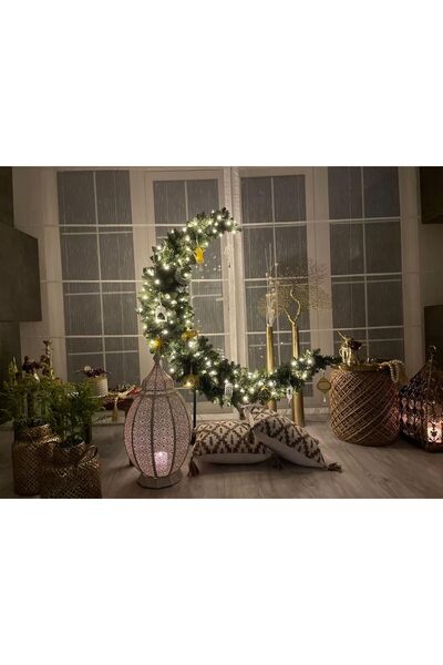 Generic Ramadan Crescent Decoration – Elegant Moon Ornament (Green, 210cm)