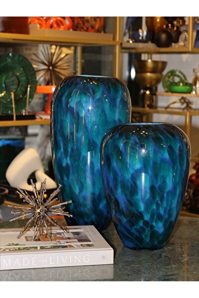 tuan design 2 li mavi dalga vazo