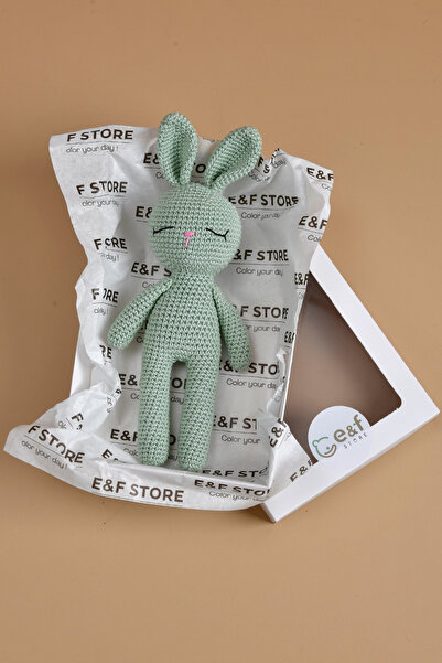 e&f Store Amigurumi Oyuncak - Yeşil Tavşan