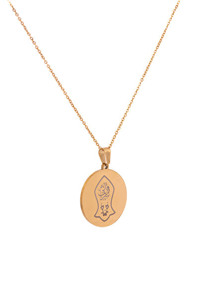 AYDESİA Hakkani Seal and Horseshoe Sheriff Written Gold-Plated Steel Necklace