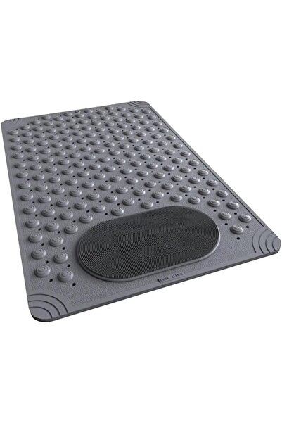 CET PRIME Αντιολισθητικό χαλάκι μπάνιου σιλικόνης σε χρώμα ανθρακί για το σπί...