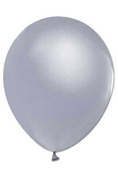 Acar Süs Metallic Balloons 12 Inch (Jojo Balloons) Silver 100 Pieces
