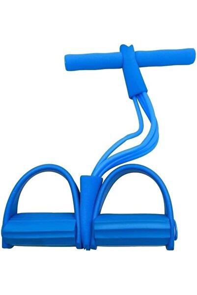 body trimmer fitness pilates kol karın kası kalça 4 lastikli spor aleti mayn Mavi