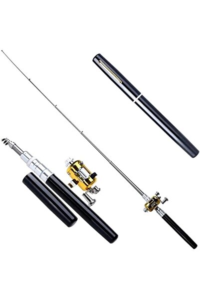 Cetking 1 Metre Teleskopik Mini Cep Olta Seti Kalem Kamış Olta