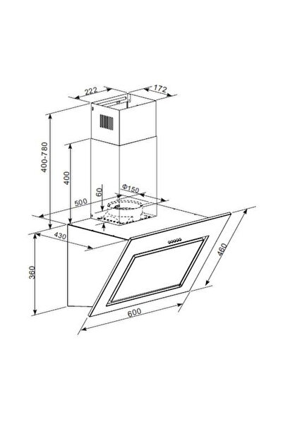 Heinner DECORATIVE BUILT-IN HOOD DCH-650RIX